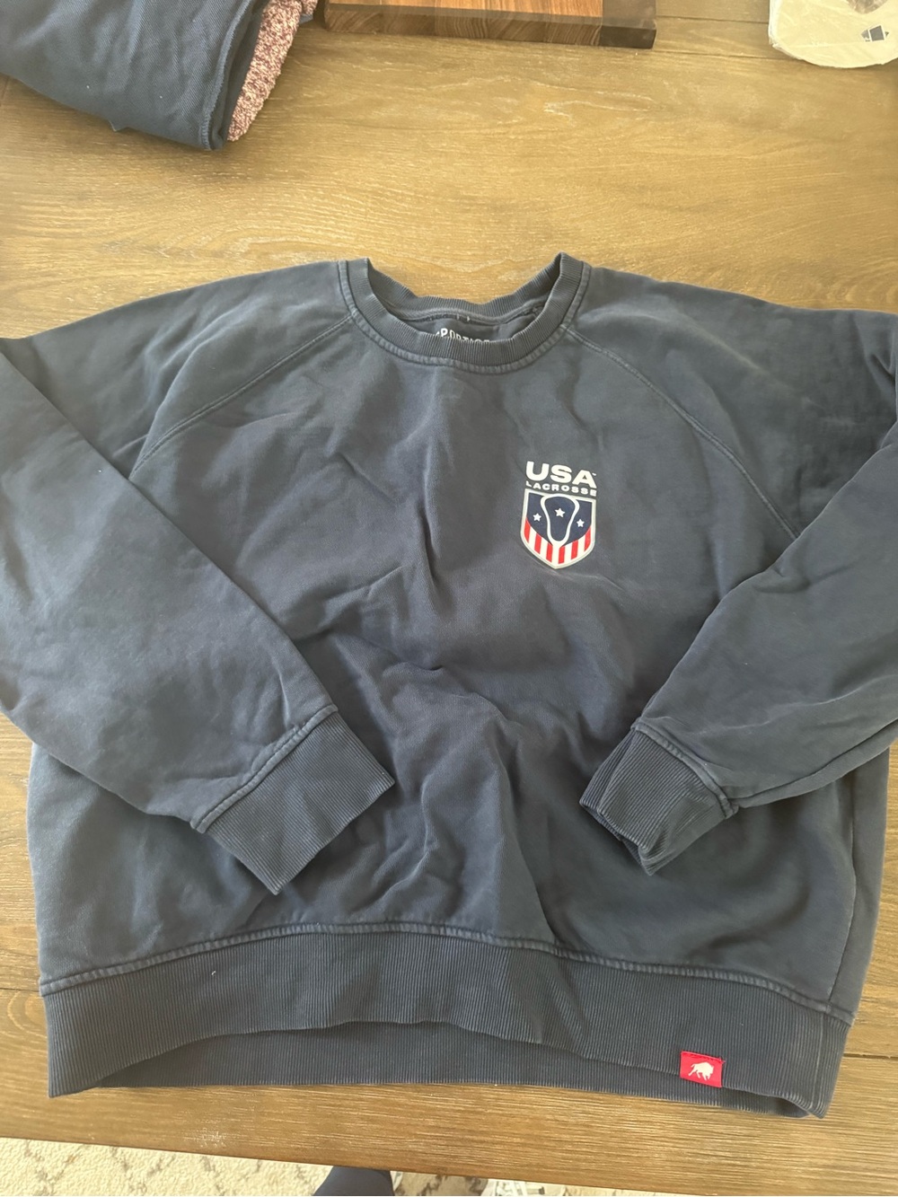 USA Crest Navy Crewneck Sweatshirt - Unbranded lacrosse
